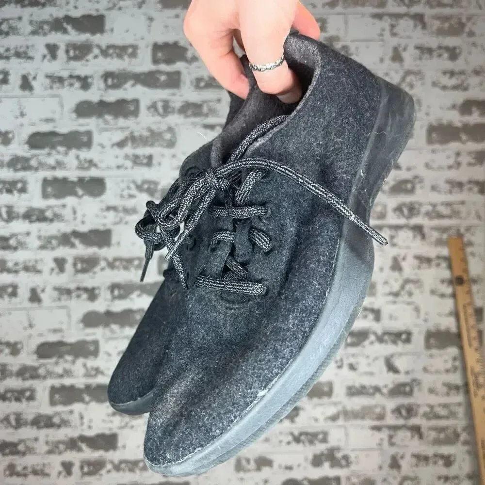 Allbirds | women wool gray runner flats lace up shoes